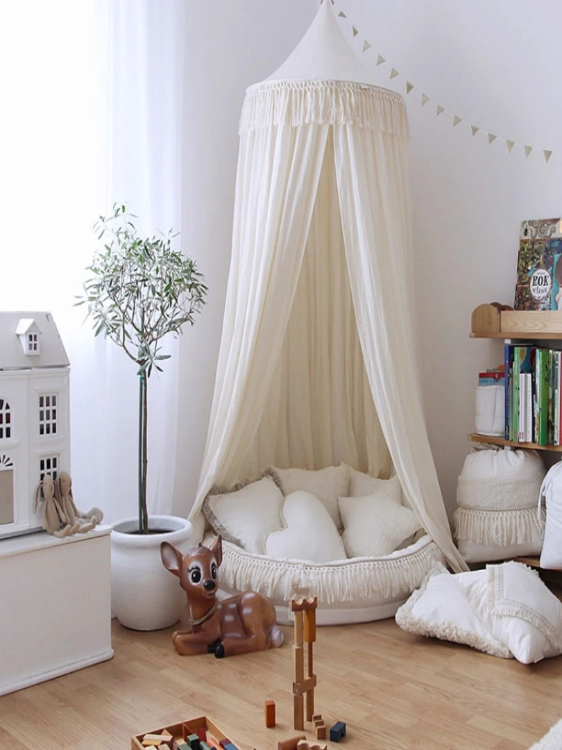 Tapis De Jeu Cocon Vanille Boho   Ecru