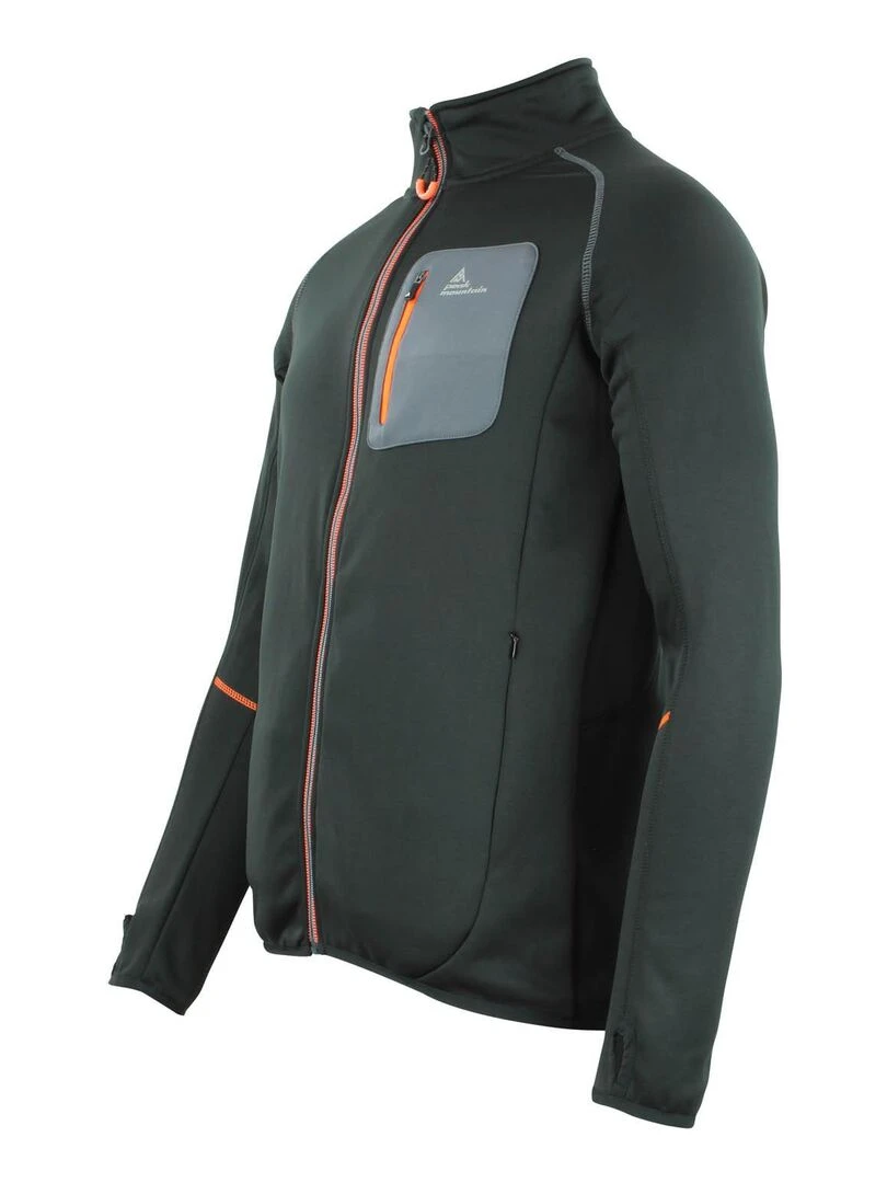 Blouson polarshell homme CEMARO   PEAK MOUNTAIN   Noir Noir