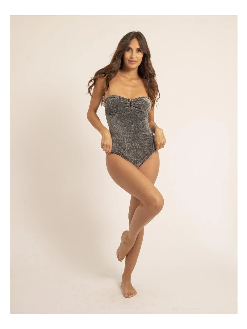 Maillot 1 pièce lurex GELISA   Noir