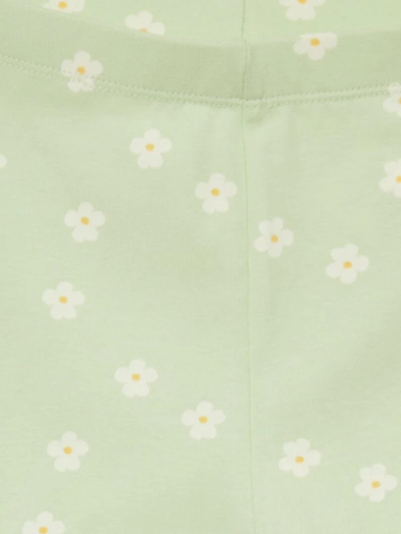 Legging en jersey stretch à taille élastiquée Vert