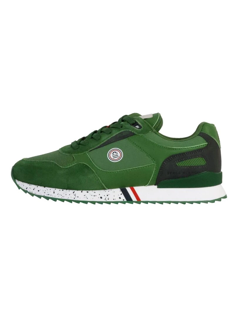 Basket Cuir Serge Blanco Chamonix Vert