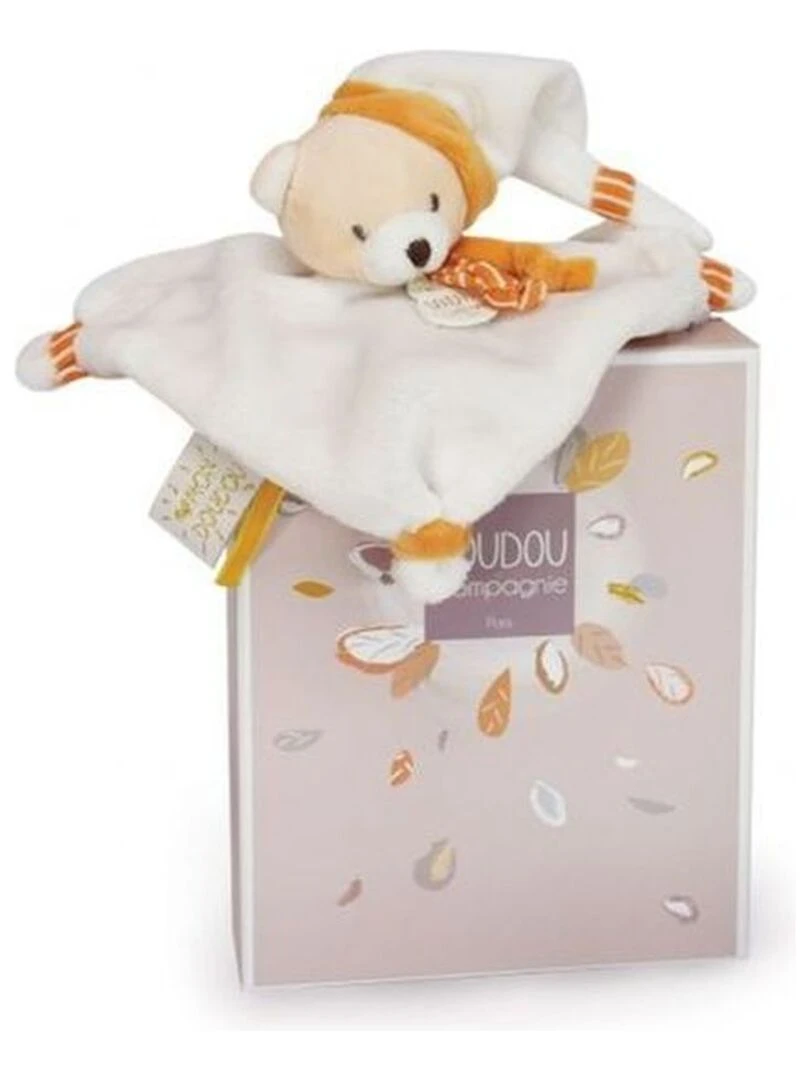 Doudou Doudou et Compagnie Ours orange  Plat   20 cm Meli melo   Orange