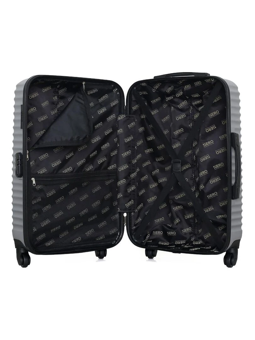 HERO   VALISE WEEKEND ABS ETNA  65 CM 4 ROUES   Gris