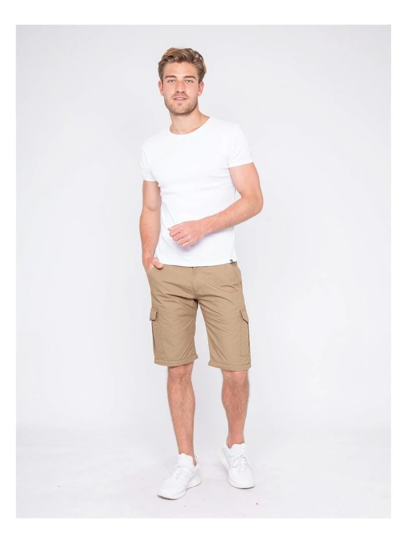 Pantalon transformable en bermuda CACHAN   Beige