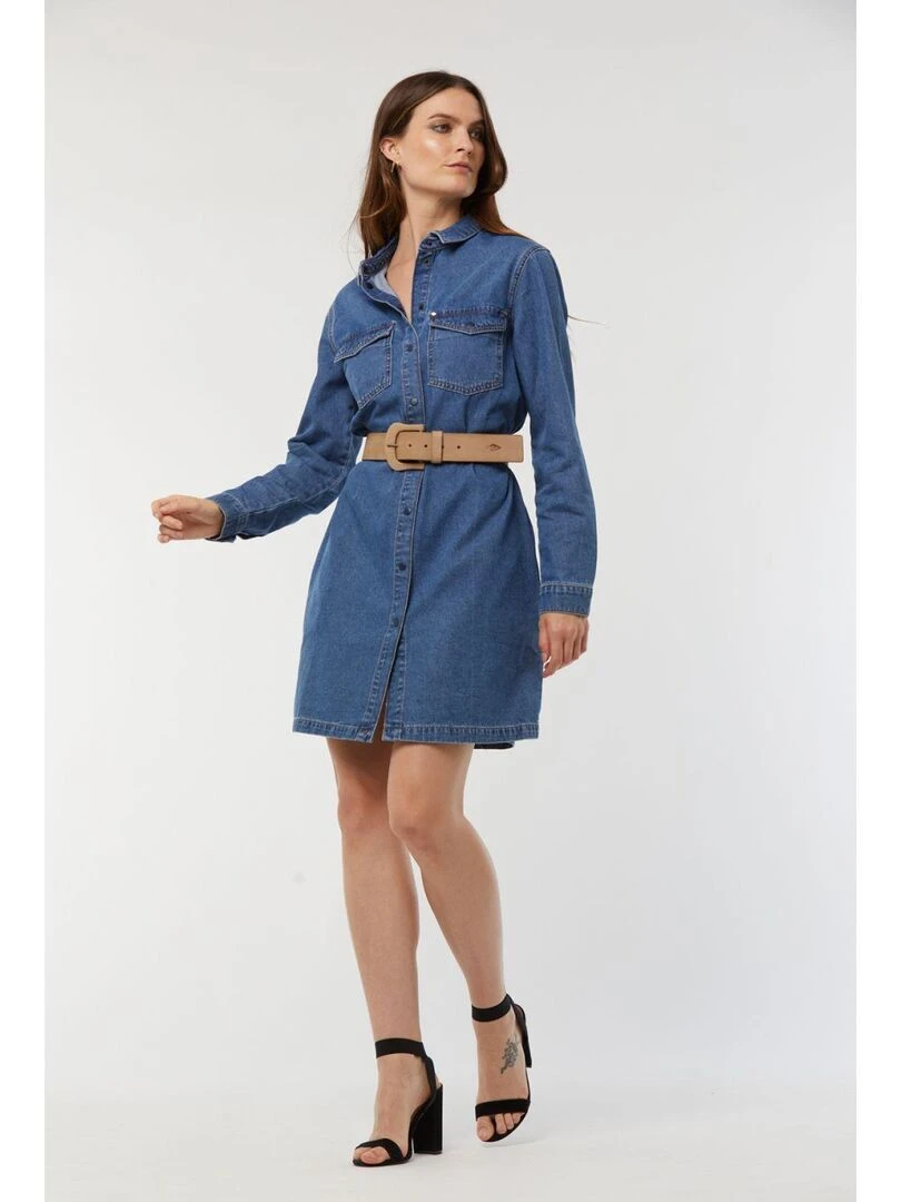 Lee Cooper Robe manches longues coton regular LOUISON Bleu