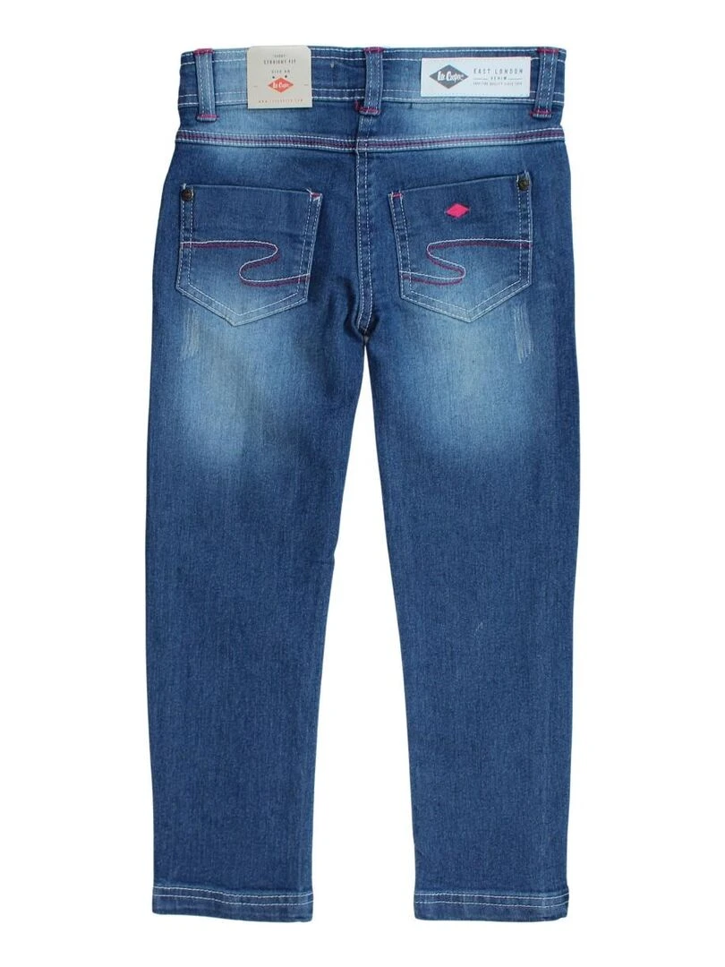 Lee Cooper Pantalons Jeans Et Shorts fille imprimé logo en coton Bleu