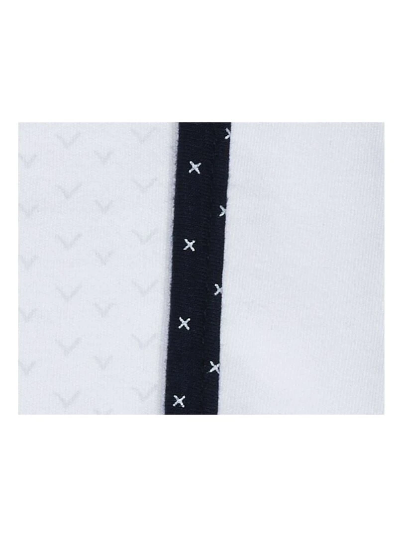 Bavoirs lot de 2 en coton blanc   SAUTHON   Blanc