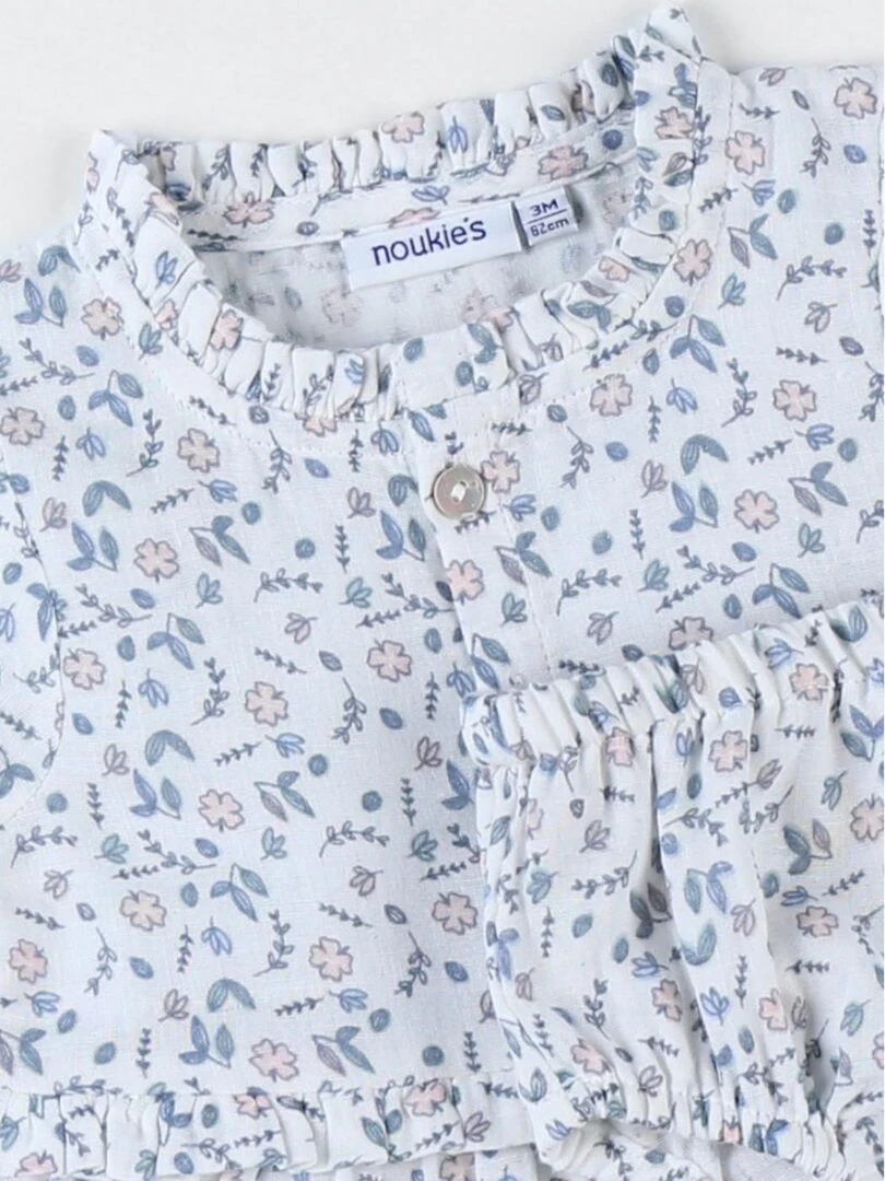 Set robe + bloomer fleuri    Noukie's   Bleu