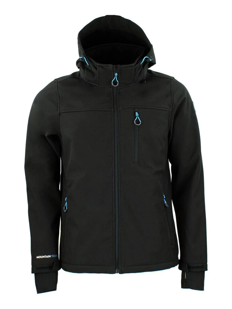 Blouson softshell CLAUDIO PEAK MOUNTAIN Noir Noir