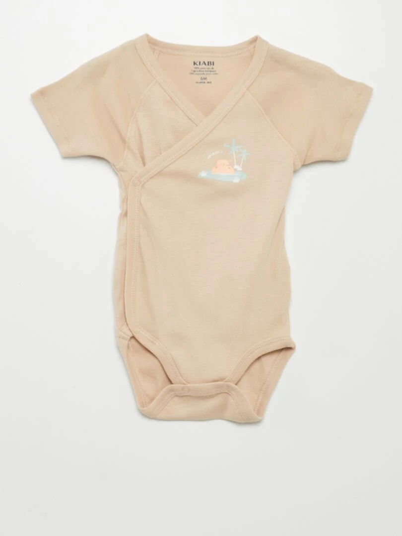 Lot de 3 bodies fantaisie   Marron