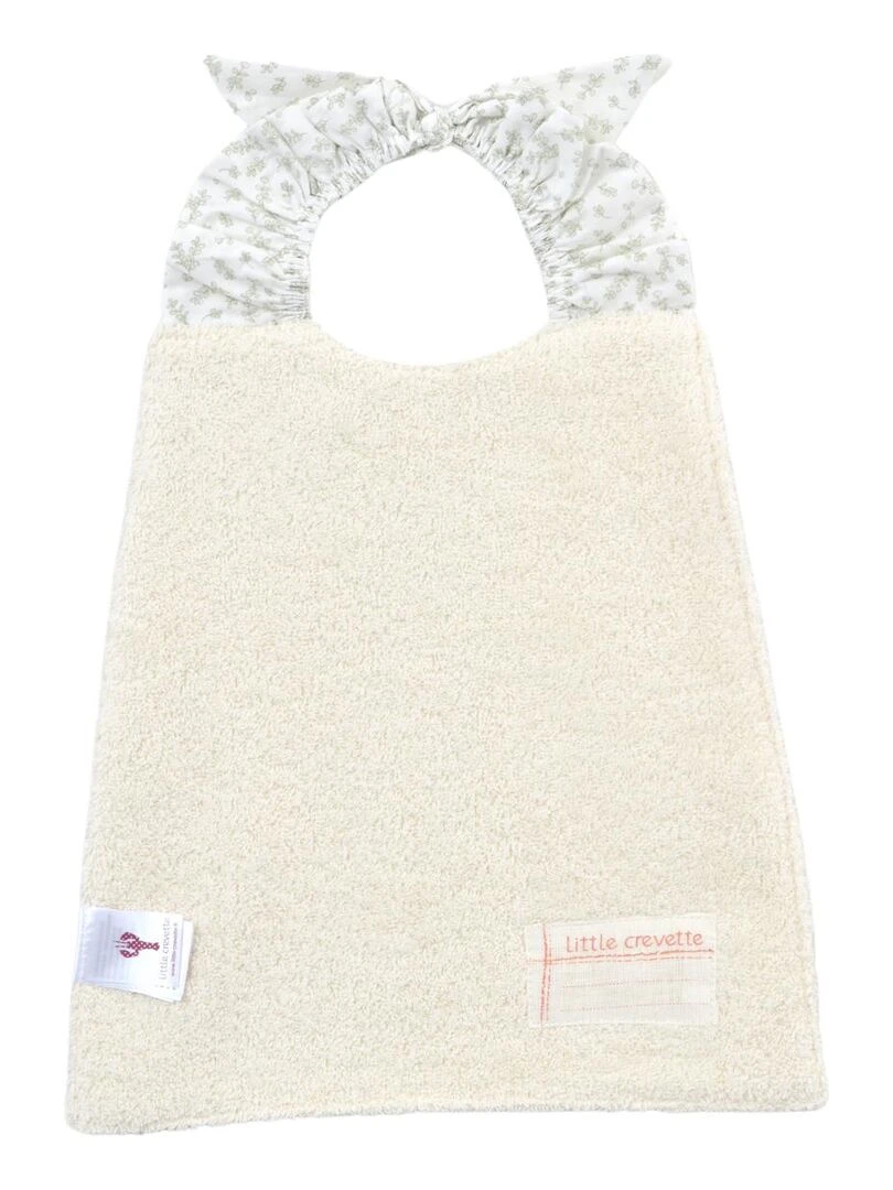 Bavoir élastiqué Petit Buis LITTLE CREVETTE   Blanc Vert