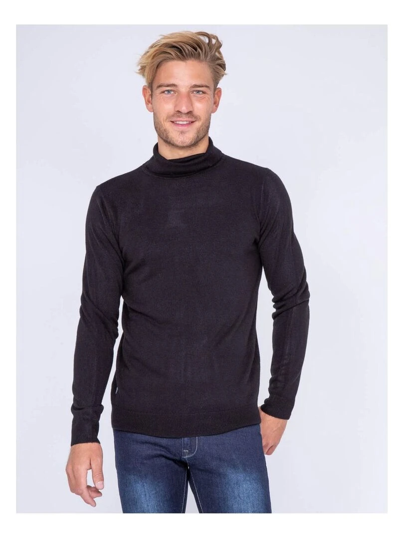 Pull col roulé aspect cachemire LOVOU Noir
