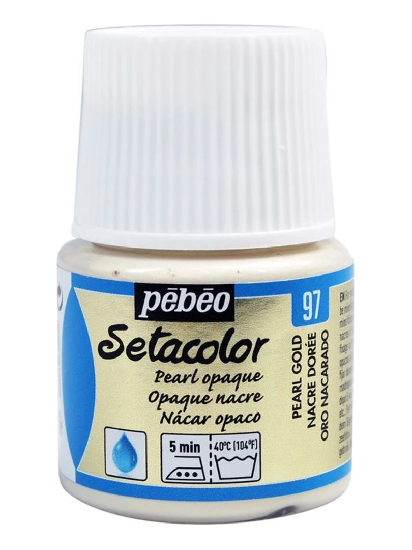 Peinture textile Setacolor opaque effet nacré Or 45 ml N/A