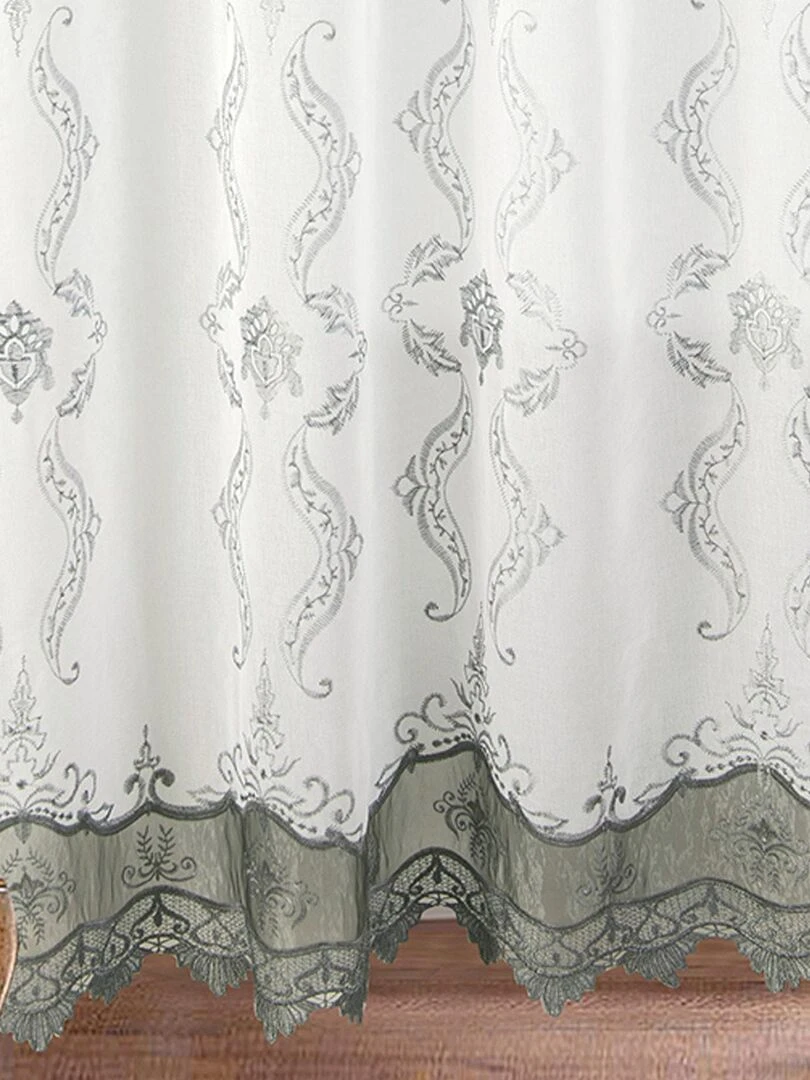 Paire de voilage au style oriental   Gris clair