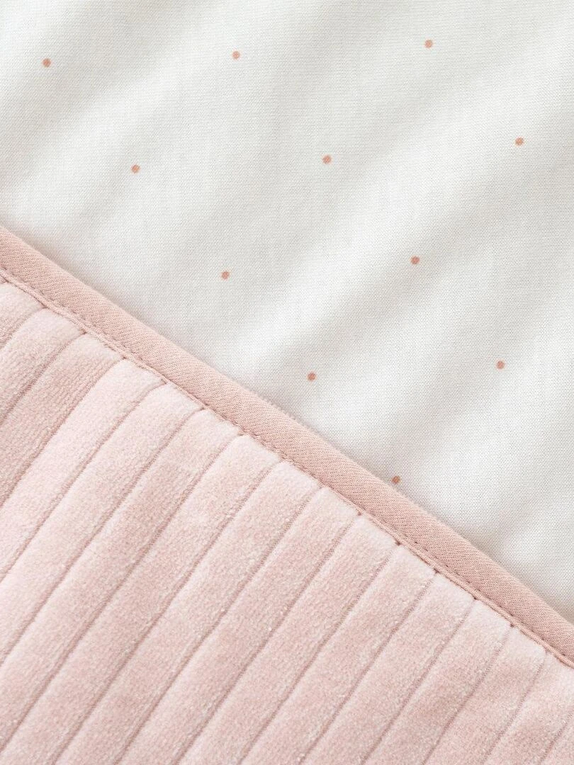 Bemini Gigoteuse  avec moufles Pady velvet et jersey   Rose clair