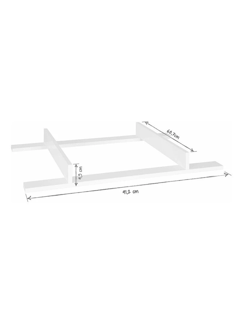 Plan à langer Kombu   AKITEN RETAIL   Blanc