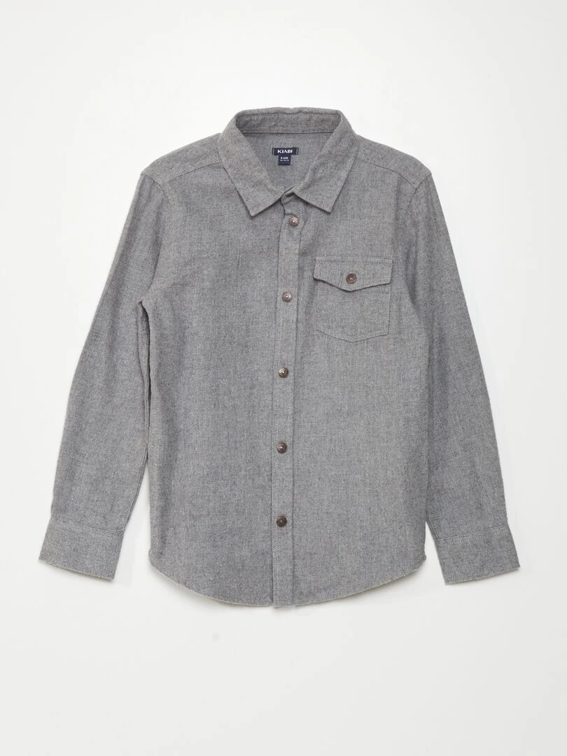 Chemise en flanelle Gris