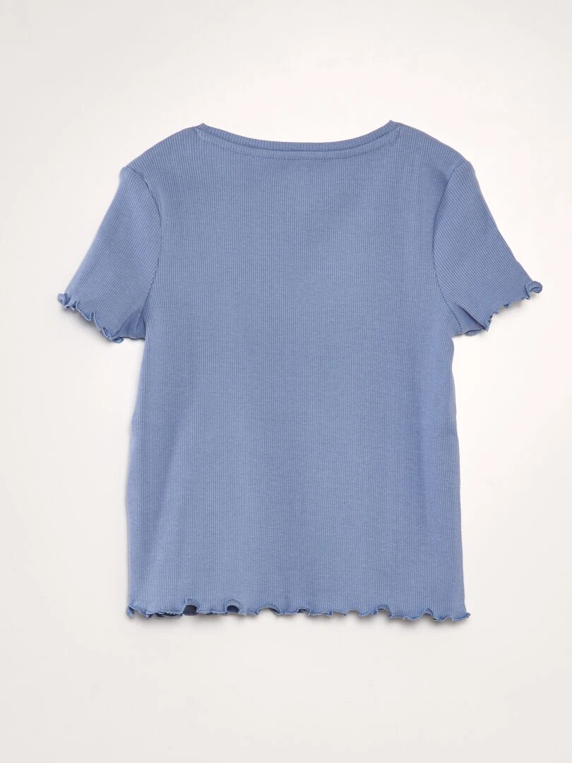 Robe courte imprimée en maille crêpée   Noir