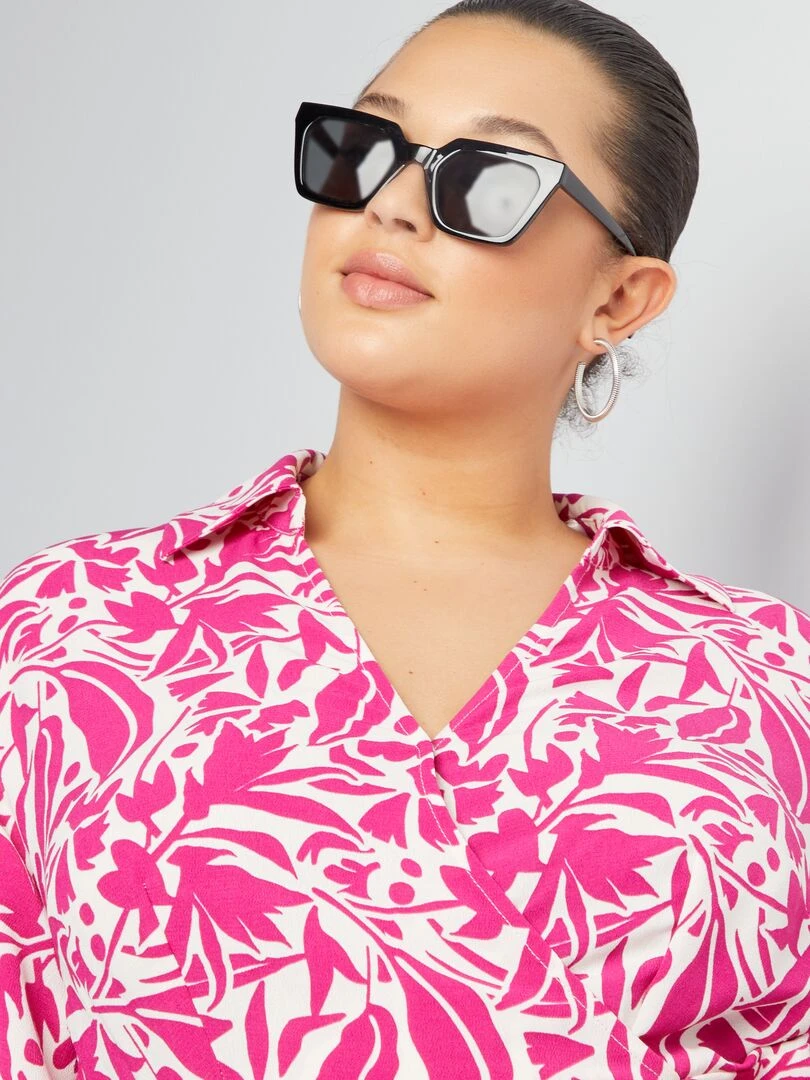 Robe portefeuille   Rose