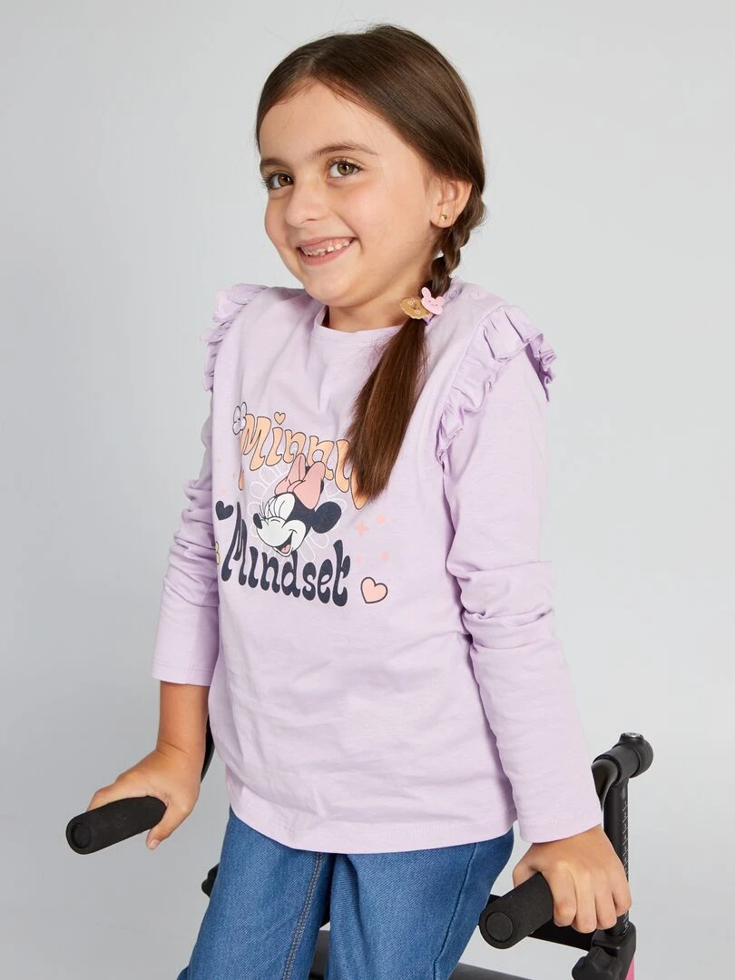 T shirt 'Disney' manches longues So Easy Mauve