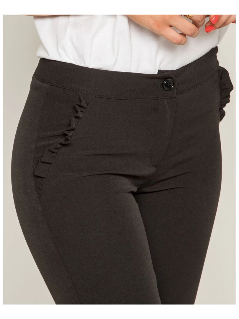 Pantalon cigarette EVOLIA   Noir