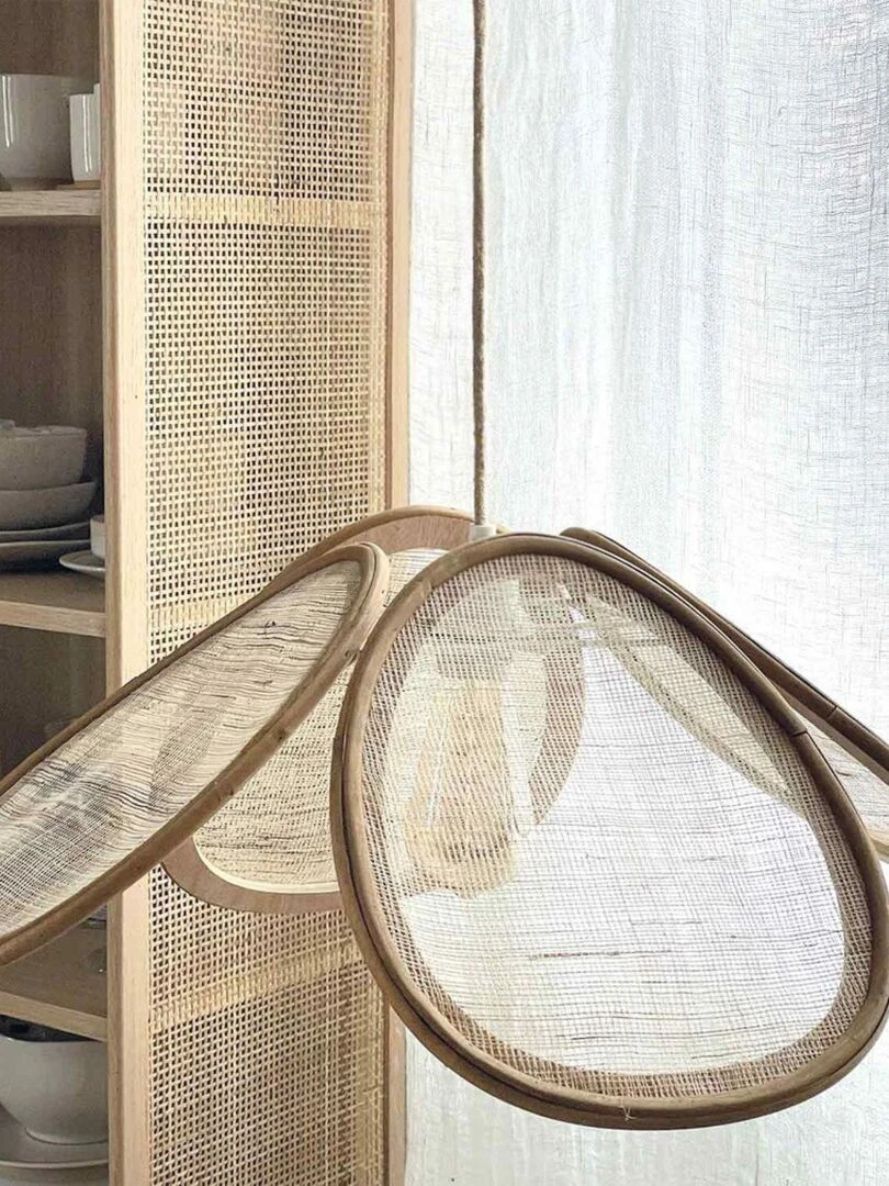 Abat jour lustre tulipe   Beige