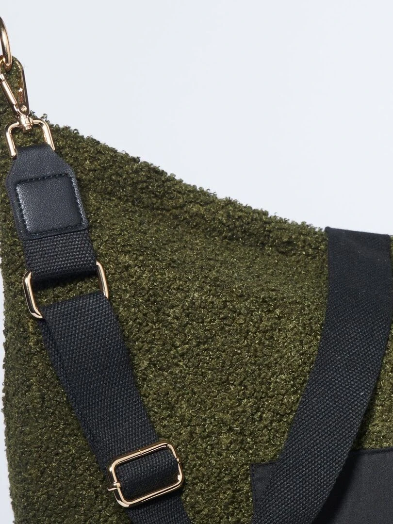 Sac à langer à anses  Mom bag large Teddy   Vert olive