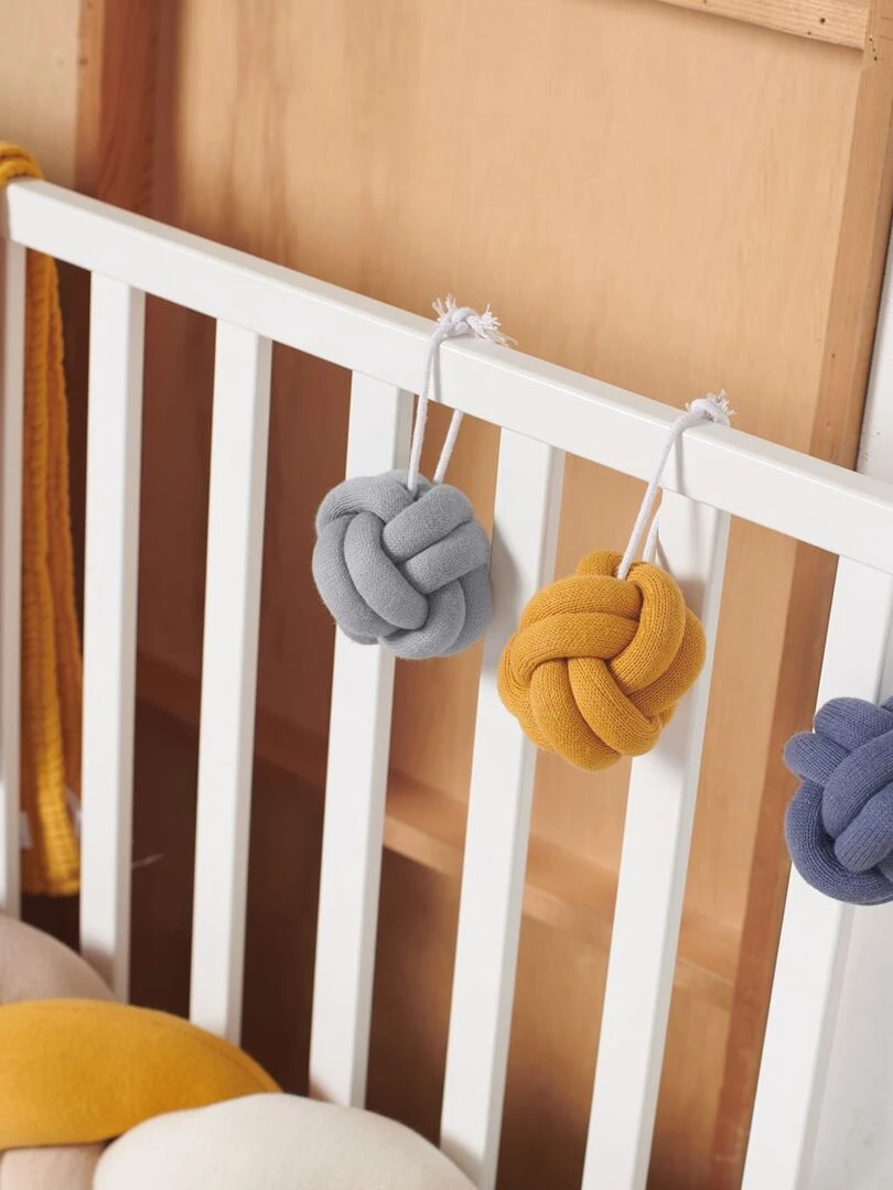 Jouets d'éveil bébé noeuds Set de 3   Bleu