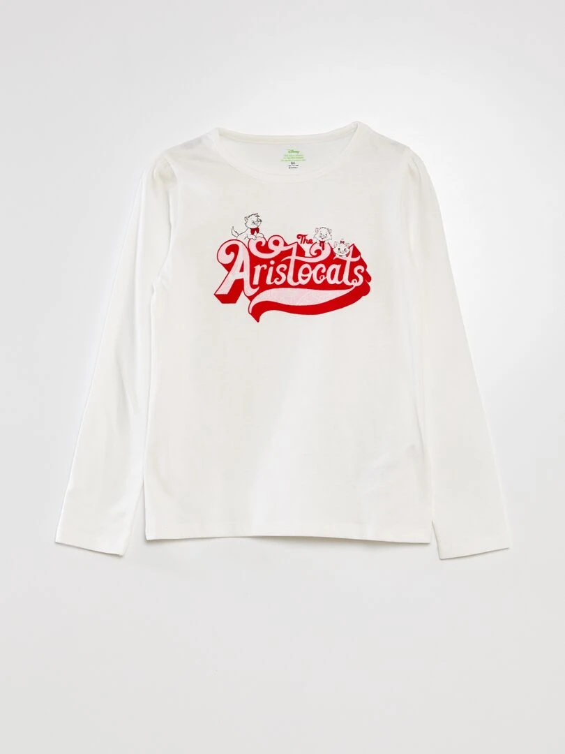 T shirt 'Marie' des 'Aristochats' Blanc