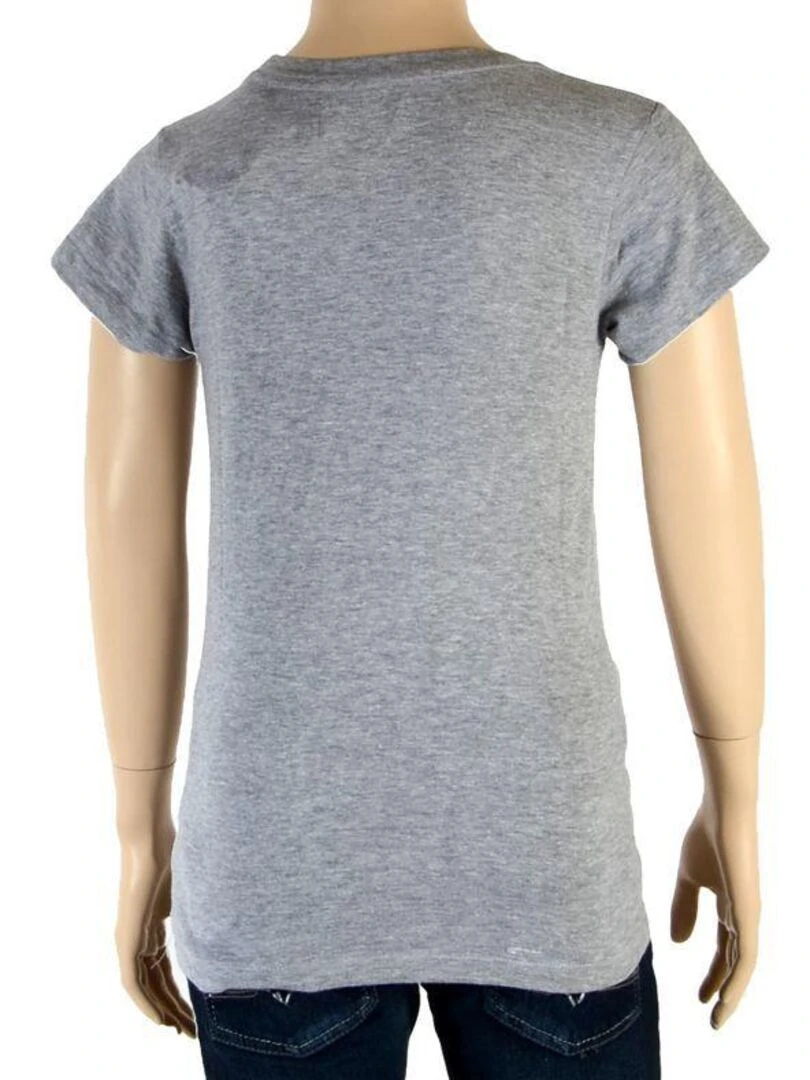 Tee Shirt Little Eleven Paris Fille Little Berty Robert Pattinson   Gris