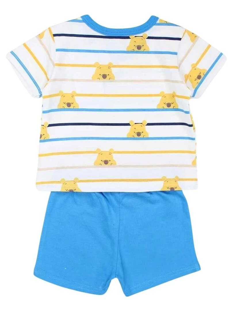 Disney Ensemble T shirt short bébé garçon Imprimé Winnie L'ourson Bleu