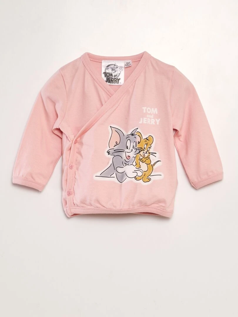 Ensemble de pyjama long 'Tom & Jerry'   2 pièces   Rose