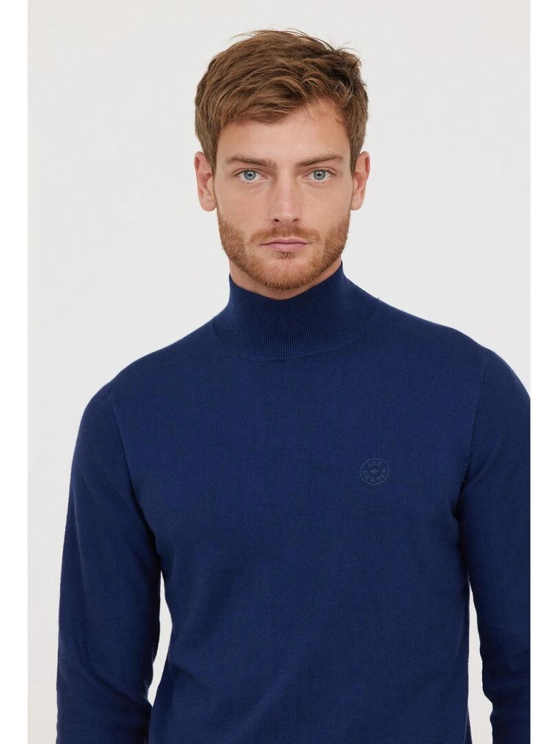 Lee Cooper   Pull manches longues coton regular CERIO   Bleu marine