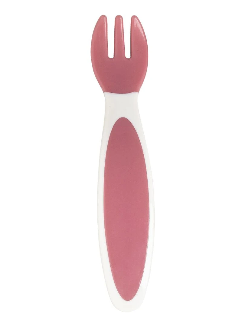 Lot de 2 couverts bébé ergonomiques roses 4 mois   Rose