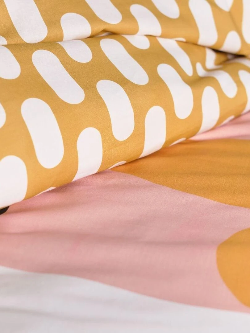 Parure de lit imprimé 'SUNSHINE EVA' 'TODAY' Jaune