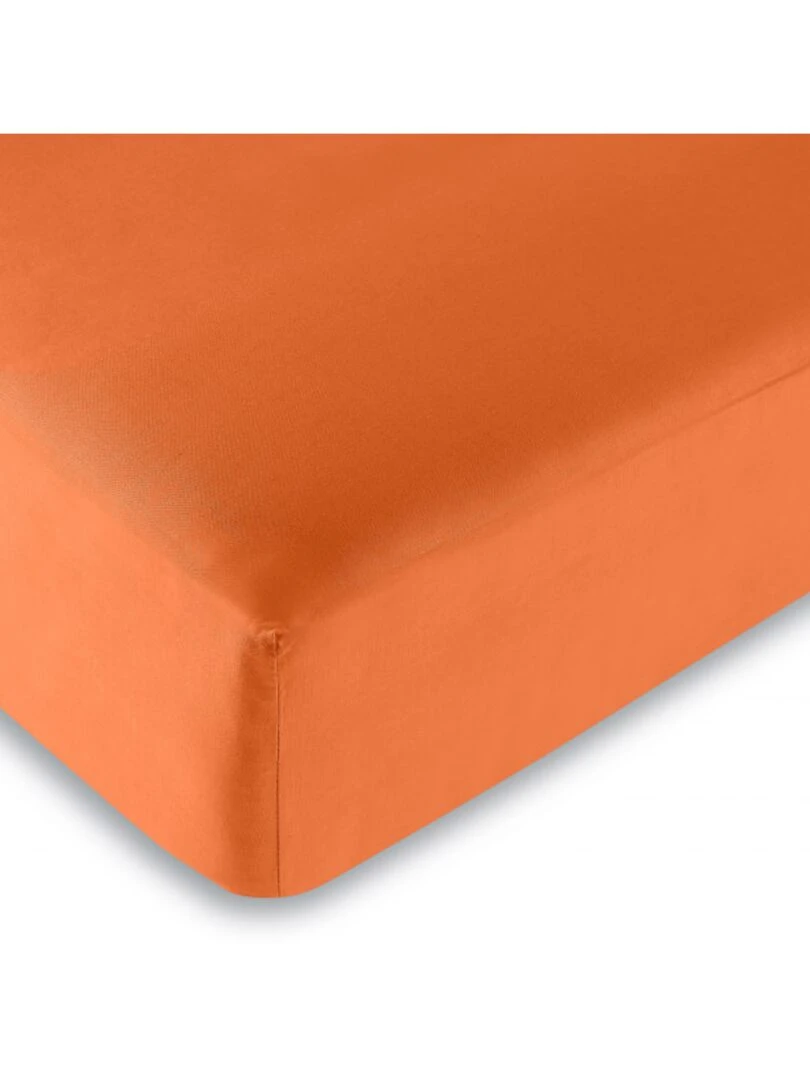 Drap Housse Toutes Dimensions 100% Coton/57 Fils/cm² Orange