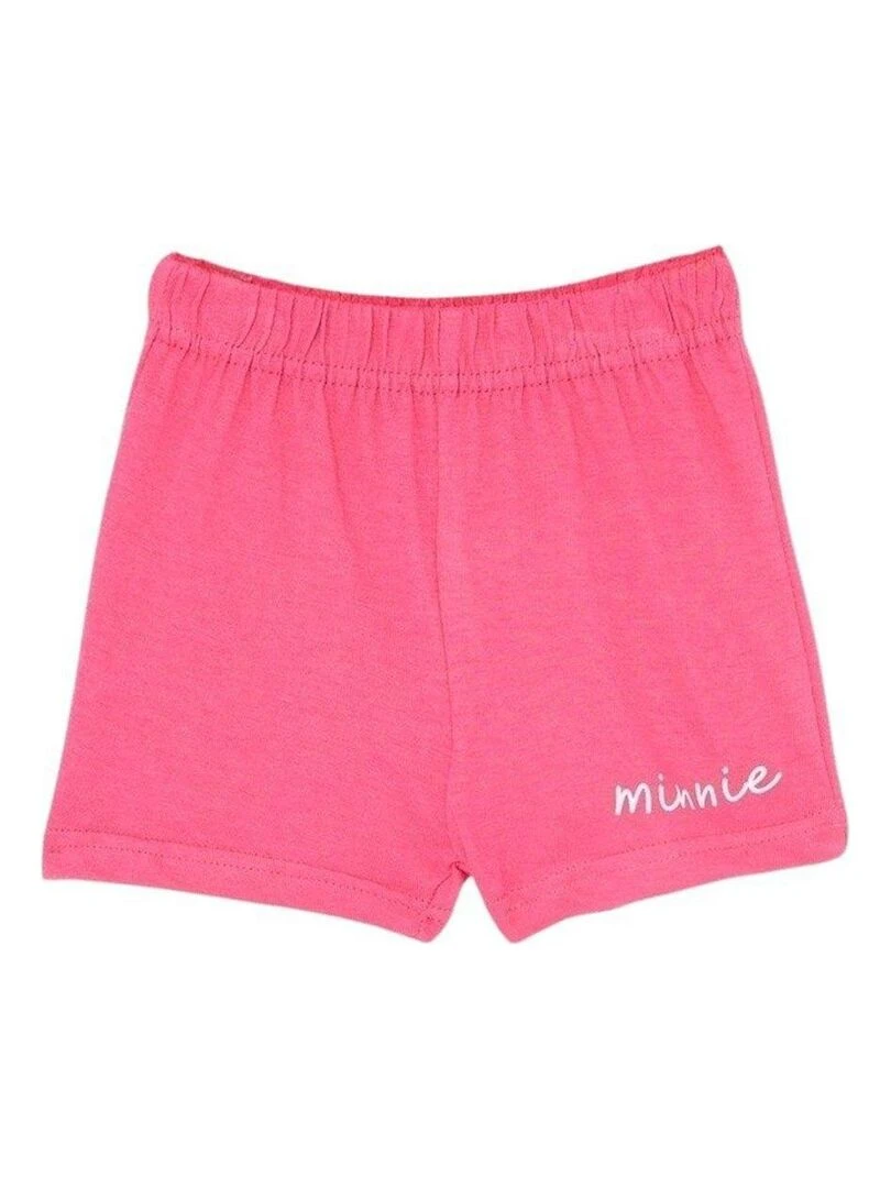 Disney   Ensemble ​​T shirt short bébé fille Imprimé Minnie   Blanc