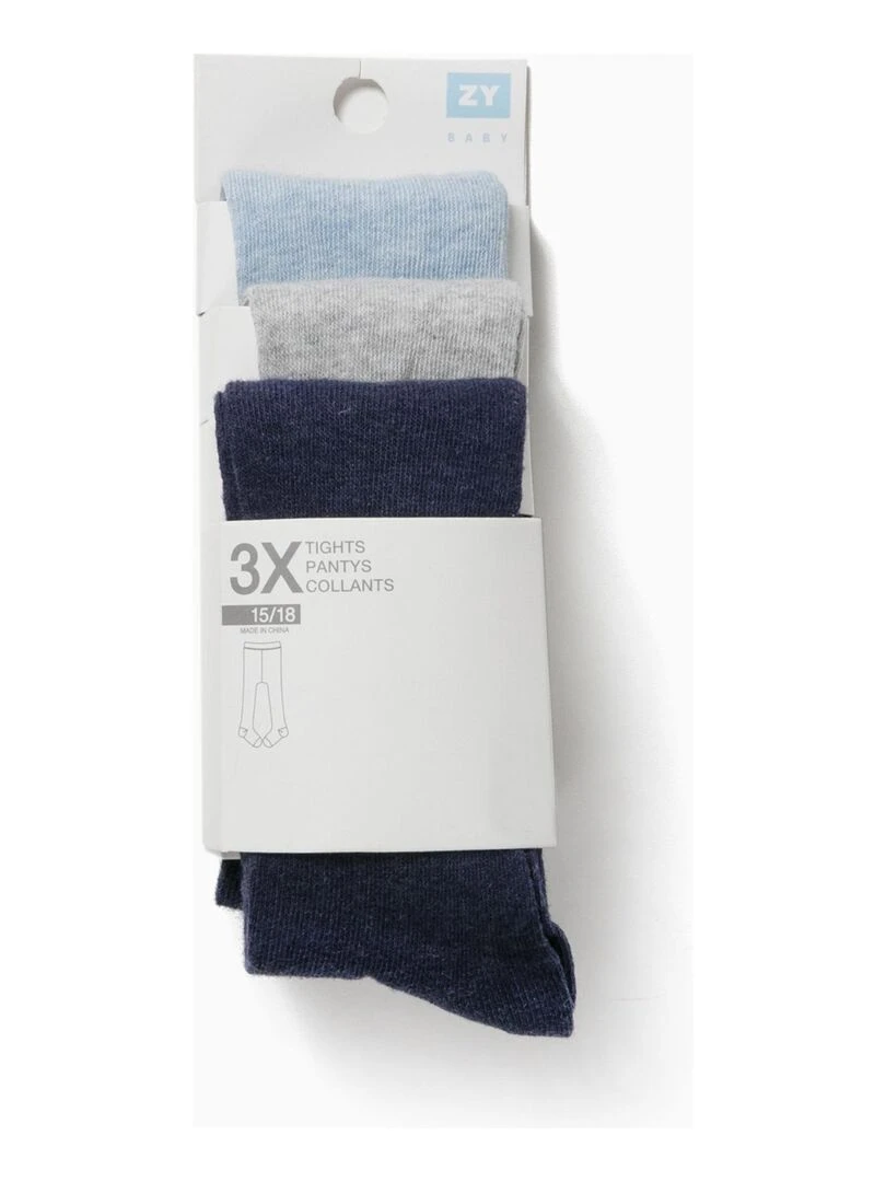 3 Collants maille nouveau née ESSENTIALS LINE Multicolore