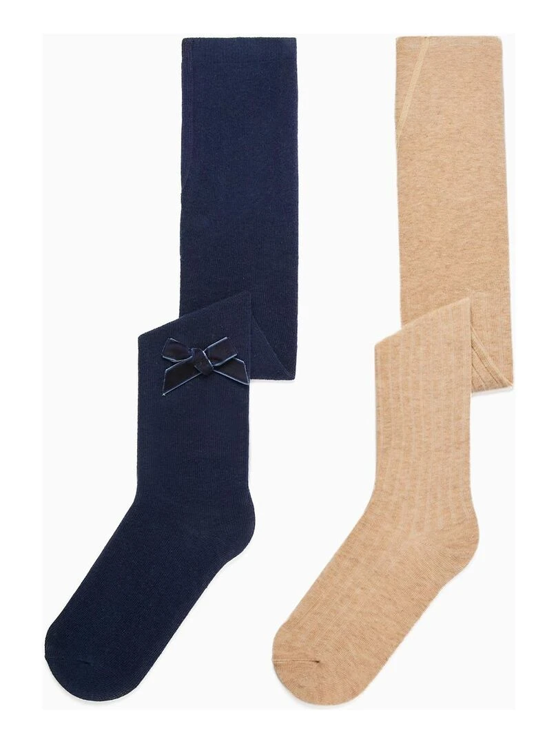 Pack 2 Collants pour Fille BROTHERS&SISTERS Multicolore