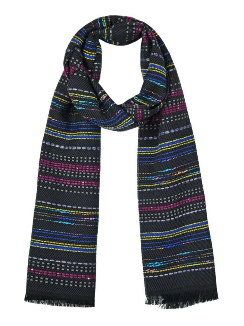 Echarpe Marna Fabriqué en France gris anthracite