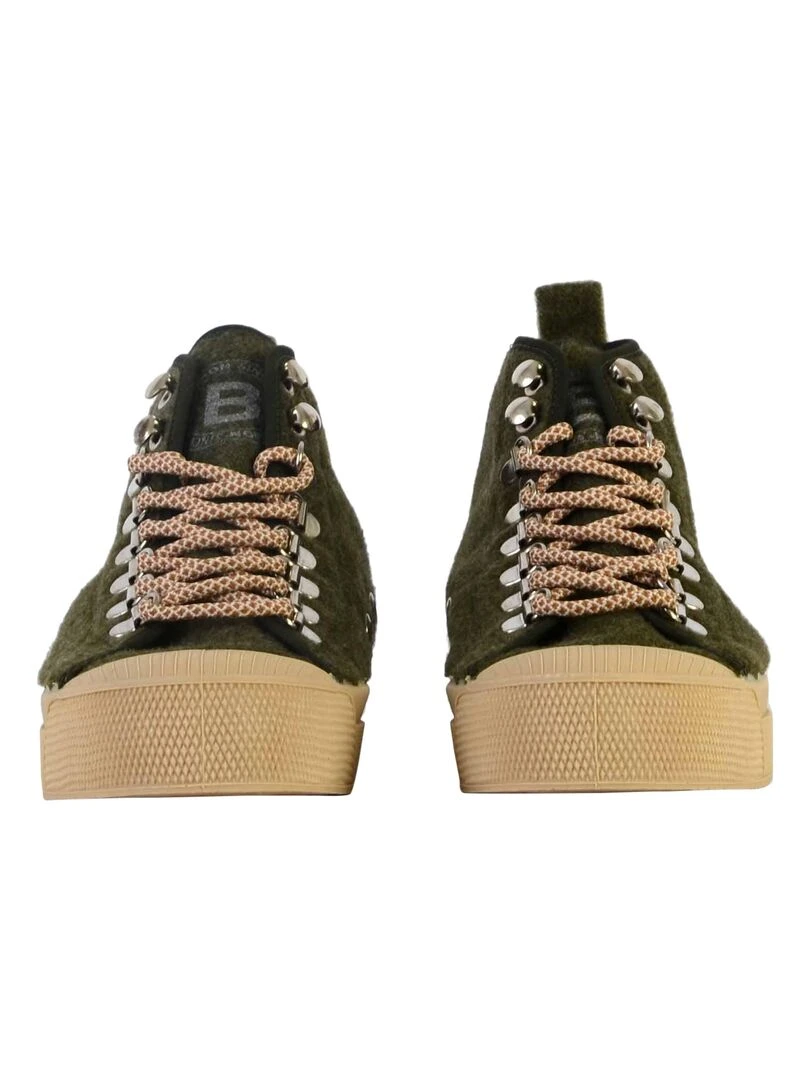 Tennis Lacets Bensimon Stella Wool   Vert