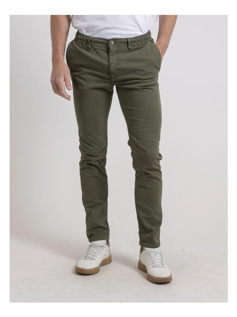 Pantalon chino CORTIN Kaki