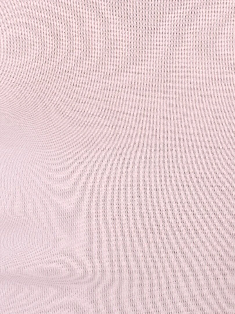 T shirt manches courtes fine côte guipure Thermolactyl   Damart   Mauve lilas