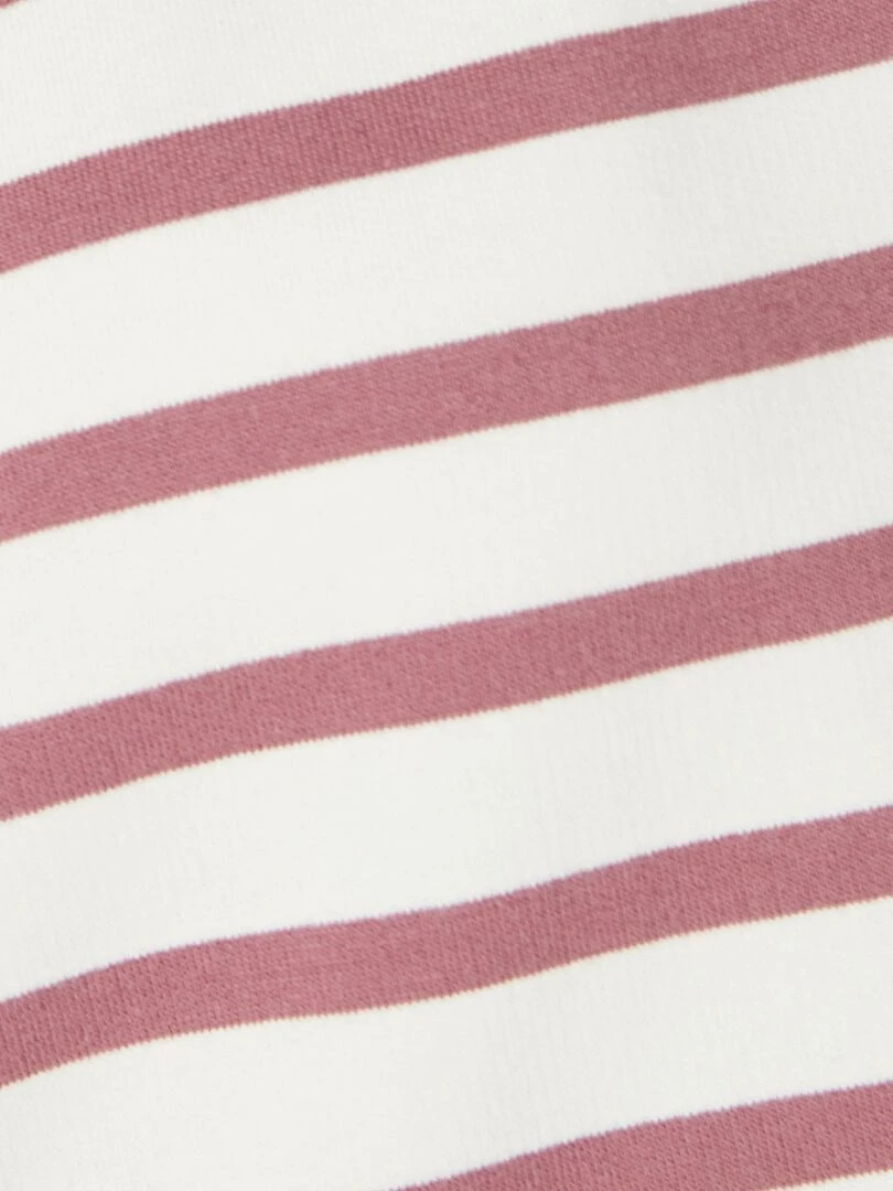 Sweat shirt esprit marinière   Happy D. by Damart   Bordeaux
