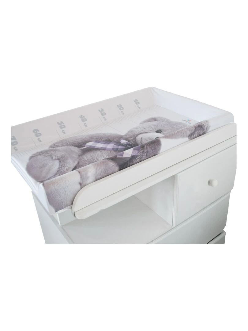 Plan langer et matelas intégré Little bear Blanc