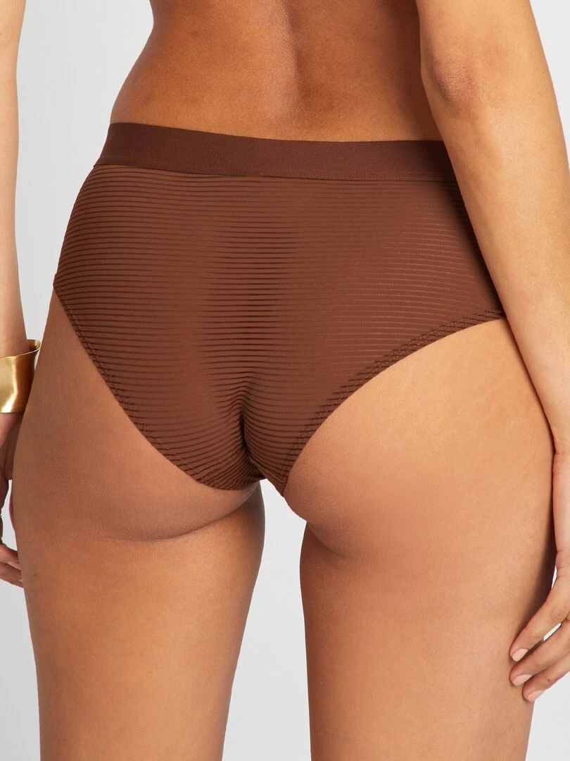 Shorty microfibre Marron brun
