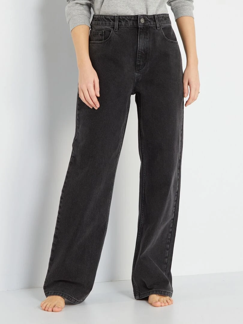 Jean wide leg L30 Noir