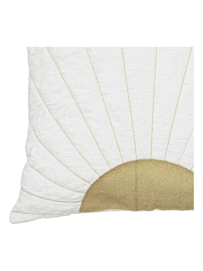 Coussin soleil levant gold Blanc