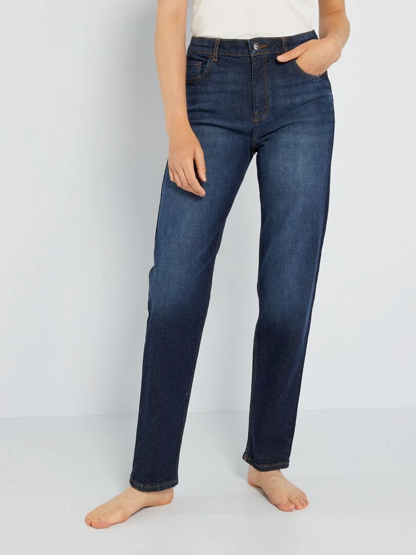 Jean regular taille haute 34L Brut