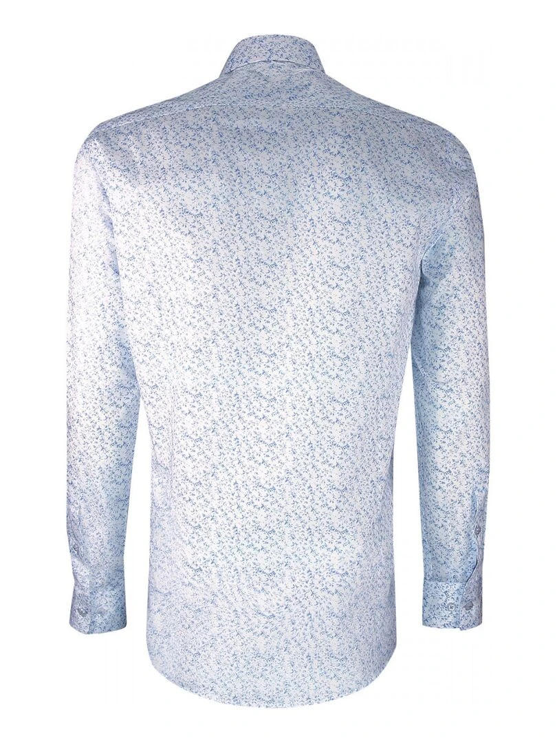 Chemise liberty gorge cachée mode DYLAN   Blanc